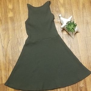 💎Topshop ladderback strappy ribbed skater dress